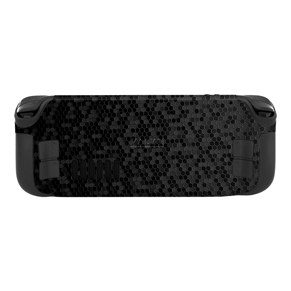 Steam Deck Luxuria Black Honeycomb 3D Textured Skin Wrap Decal Cover Protector by EasySkinz | EasySkinz.com